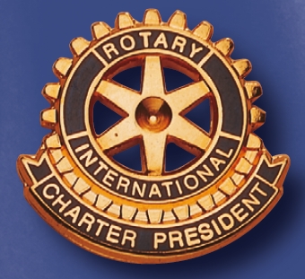 Functiepin charter president Rotary service club