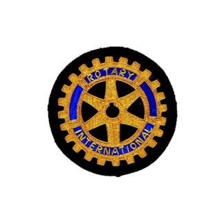 Handgesticktes Rotary-Abzeichen
