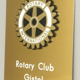 Nameplate Rotary clubs Gistel