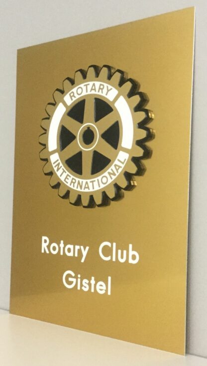 Plaque d'identification Rotary clubs Gistel
