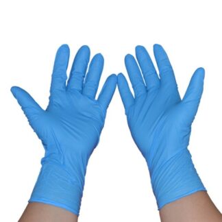Nitrile gloves without powder